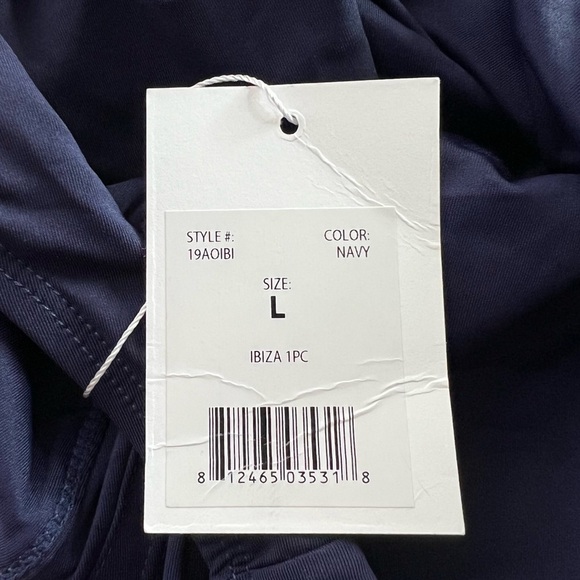 Andie |biza Flat Navy One Piece Swimsuit Size L NEW - Picture 12 of 14